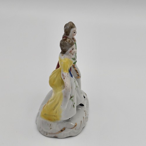 Coppia danzante antica vintage occupato Giappone metà secolo, ceramica/porcellana - Foto 6 di 6