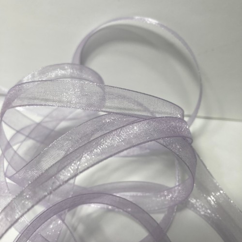 Sheer Organza Ribbon Light Purple 3/8" x 60' Nicole & Co. Nylon (1) Roll - Picture 7 of 12