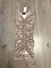 Sabora Size S Shimmery Bodycon Ruched Dress