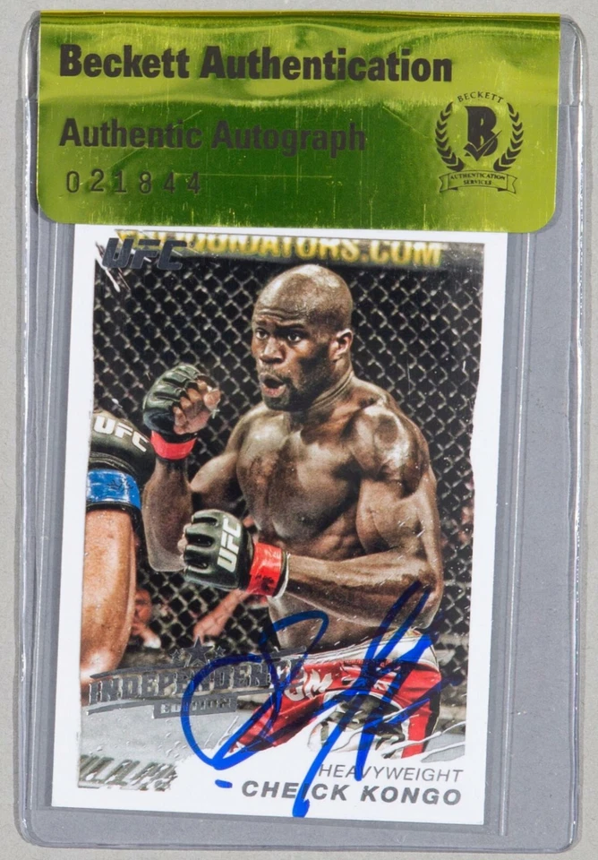 Cheick Kongo 签名 2011 Topps UFC Moment of Truth 2012 独立版卡 191 — 第 2/4 张图片