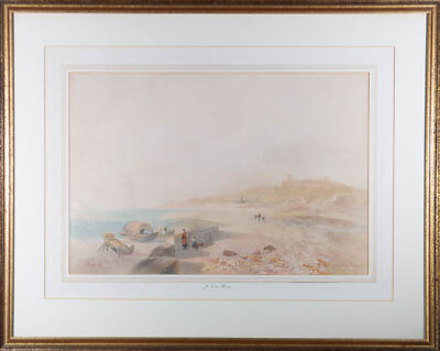 James Vivien de Fleury (1847-1902) - 1899 Aquarell, Strandspaziergang