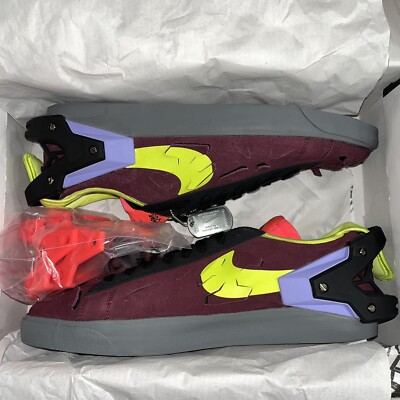 Size 11 Men- Nike Blazer Low X ACRONYM  Night Maroon 