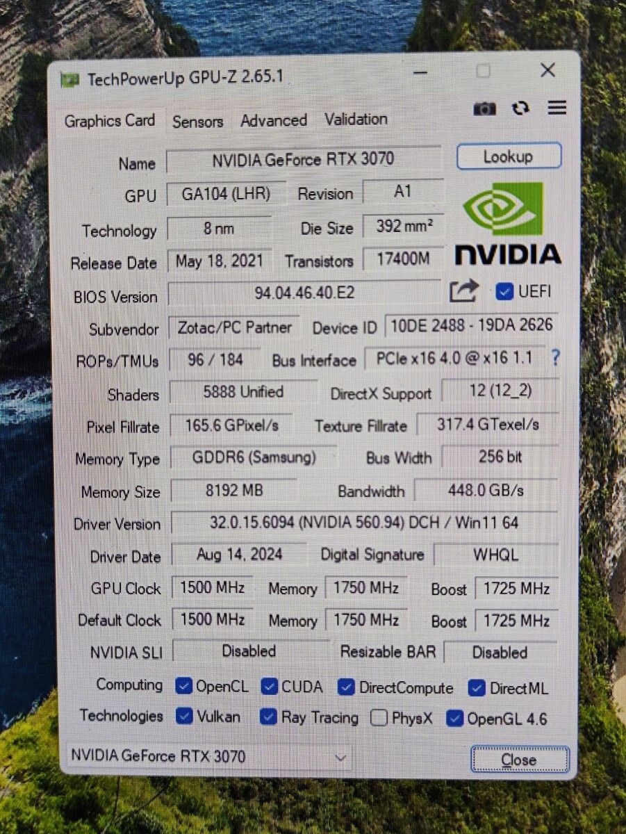 Zotac GeForce RTX 3070 ZT‑A30700A‑10B 8GB GDDR6 GPU – Tested