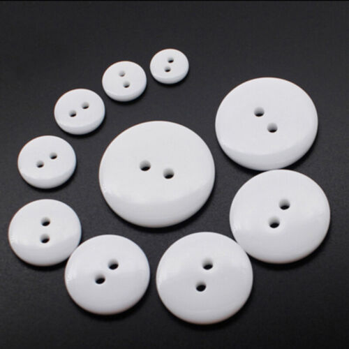 100~500Pcs 2-Hole Round Resin Button Sewing Buttons for Coat Blazer Jacket Craft - Picture 4 of 25