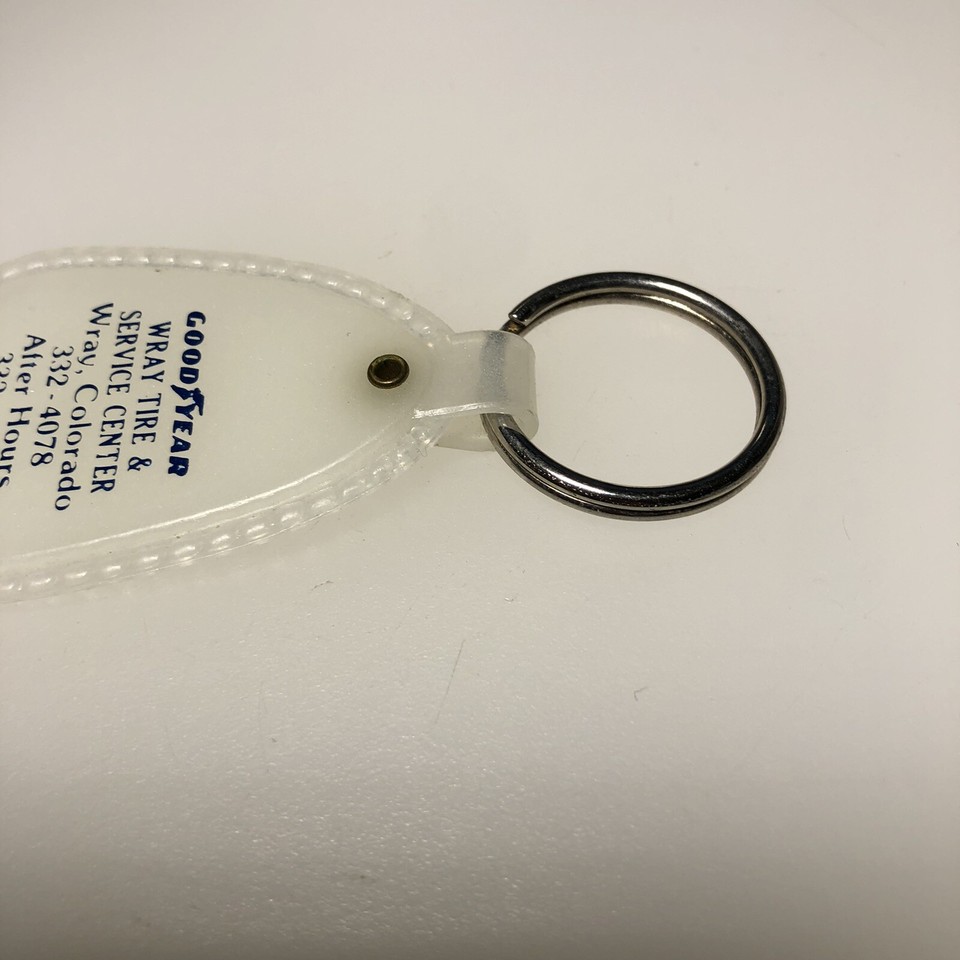 Vintage Wray Colorado Tire Center Auto Car Service Repair Shop Keychain
