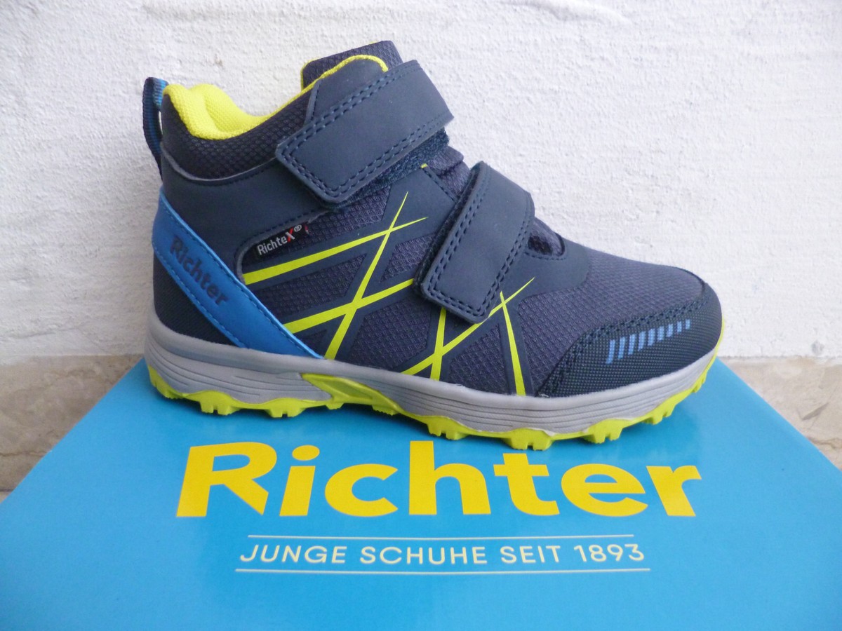 Richter bottes bottines bottines boots chaussures TEX bleu 7875