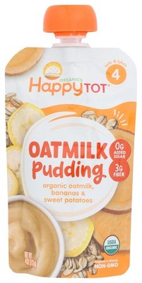 Happytot Oatmilk Pudding Bananas And Sweet Potatoes 4 Oz Organic