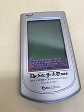 Excalibur The New York Times Deluxe Edition Touch Screen Crossword Puzzle EUC