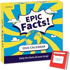 2026 Epic Facts Daily Desktop Calendar | Day To Tear Off 2026 