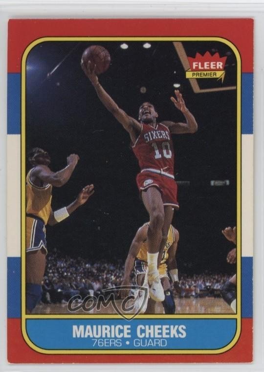 1986-87 Fleer Maurice Cheeks #16 HOF 1l1g