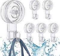 6Pack Saugnapf Haken Ohne Bohren Saughaken Extra Stark 5KG Blastbar Kombination