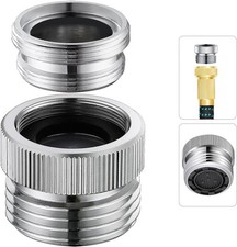 Faucet Adapter with Aerator to Hose Adapter, 3/4"