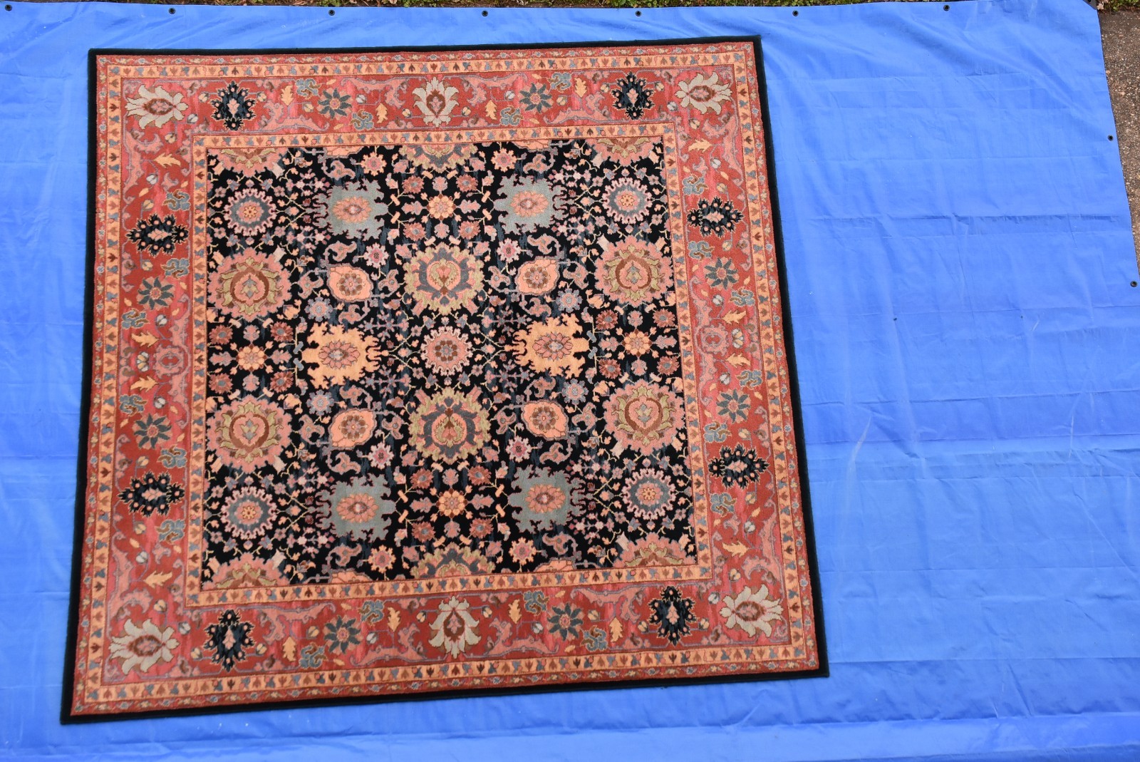KARASTAN WILLIAMSBUR RUG 559 KURDISH 8.2x8.2 Square Very Nice