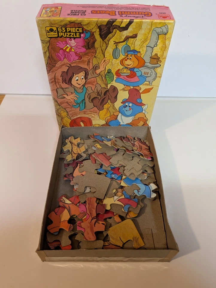 Vtg 1986 Golden 4630 Disney Adventures of the Gummi Bears 63 Pieces Puzzle - Image 4 of 4