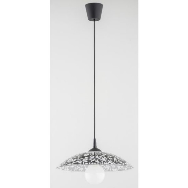 Klassische Schwarze HäNgelampe 1X60W/E27, IP20 - Ideal FüR Stilvollen Wohnber...-image