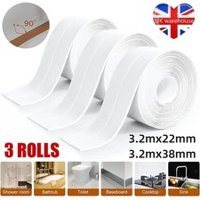 Bath Kitchen Caulk Tape Sealant Strip PVC Self Adhesive Toilet Wall Sealing Tape