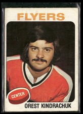 1975-76 O-Pee-Chee Orest Kindrachuk Philadelphia Flyers #389