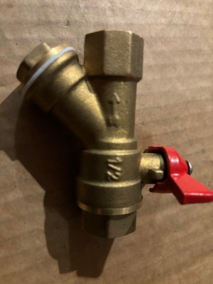 1/2  Ball Valve  Combination  Strainer/Ball Valve 600 water oil & Gas  T handle
