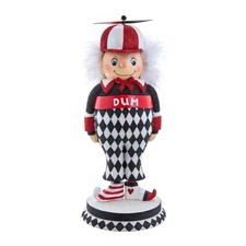 Kurt Adler Resin Hollywood Nutcracker, Tweedle Dum, Red, 14.5in