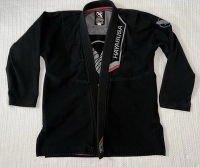 Hayabusa Jiu Jitsu Gi Jacket Kimono Top Adult A4 Black 350GSM Pearl Weave Cotton