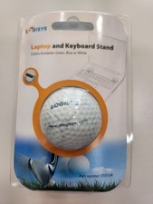 Logisys White Golf Ball Cell AntiSlip Notebook Tilt Stand ST01LM