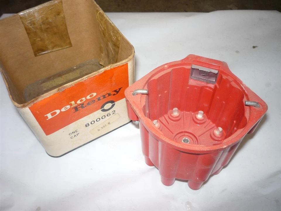 Pontiac Oldsmobile 1967 68 69 rojo Delco tapa distribuidor 800062 Foto 2 de 4