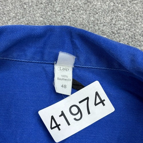 French Jacket Adult Small Blue VTG Chore Canvas Workwear Military Utility Mens - Picture 5 of 10