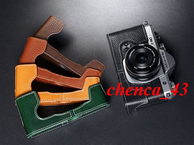 New Retro Half Case for Olympus OM3 Camera OM-3 Genuine Leather