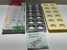 Villaware Ravioli Maker 5400 makes 12 raviolis 1 3/4" square Inch Chef Vintage