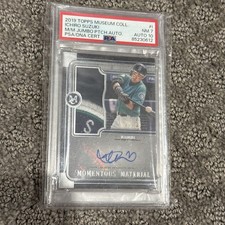 2019 Topps Museum Collection Ichiro Auto Logo Jumbo Patch #1/15 Mariners PSA 10