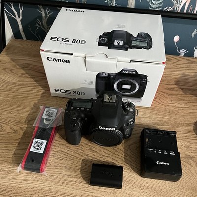 Canon EOS 80D DSLR Camera Body Boxed 183 Shutter Count