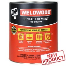 Dap Weldwood Contact Cement 1 Gallon Can Tan General Purpose Glue Adhesive NEW