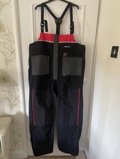 NEW! RRP £295! Halkon Hunt Black, Red & Grey XL Gore-Tex Fishing Bib & Brace 🎣