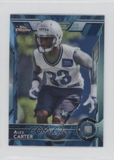 2015 Topps Chrome Mini Rookies Hot Box Blue Diamond Refractor Alex Carter 0b3