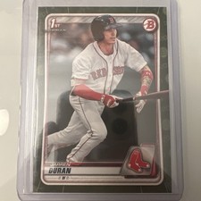 Jarren Duran Boston Red Sox 2020 Bowman Prospects Camo 1st Bowman RC BP-144