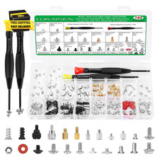 165Pcs M.2 Nvme SSD Screw Kit, Motherboard Standoffs PC Screw Set Black/Silver