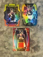 Davis Mills 2021 Select Red RC Prizm Jersey - Red Yellow & Black Gold Die Cut