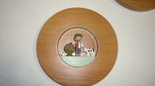 Flade & Wiltner  Flachshaar   Olbernhau  Figurenbild H&uuml;tejunge mit K&auml;lbchen