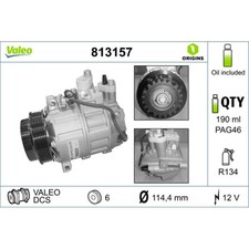 Kompressor Klimaanlage VALEO 813157 für Merc...