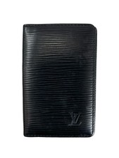 LOUIS VUITTON pi Pochette Carte Visite Card Case M56572 Leather Black
