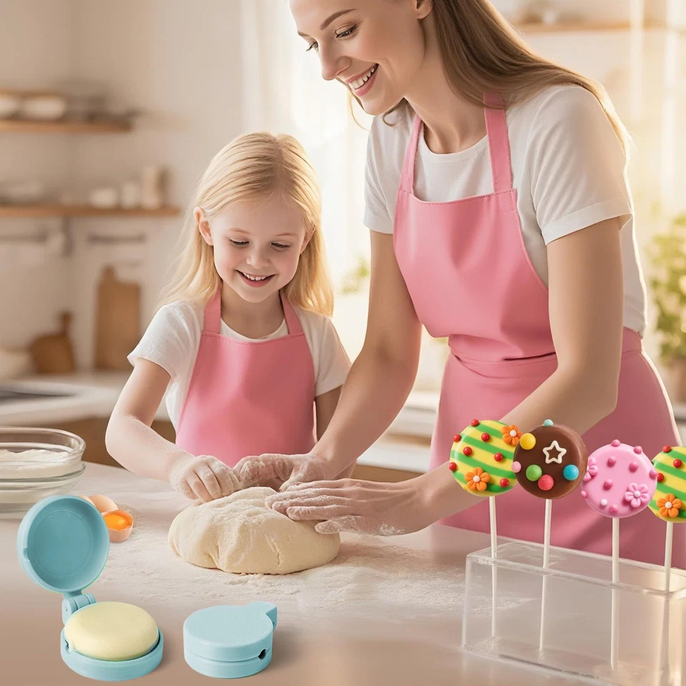 5 Stück einfache runde Cake-Pop-Maker-Form, leicht zu lösende Dessert-Maker-Hi - Bild 3 von 4