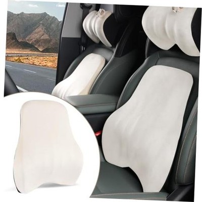1Pcs Lumbar Support Pillow Multi-Functional Back Cushion For Car,Office White