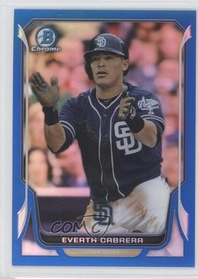 2014 Bowman Chrome Blue Refractor 69/250 Everth Cabrera #166 0l2