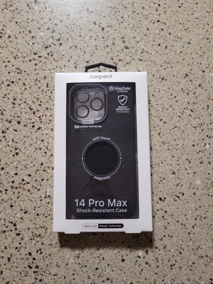 Connect iPhone 14 Pro Max Magsafe Compatible W/HD Camera Protector Black Case