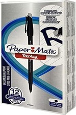 Paper Mate Replay 12 pz penna a sfera Cancellabile Nero