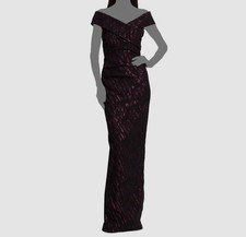 Rickie Freeman by Teri Jon Women's Black Off-The-Shoulder Dress Size 2