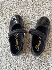Dance Class Tap Shoes Little Girls Size 6.5 Maryjane Style Black G9