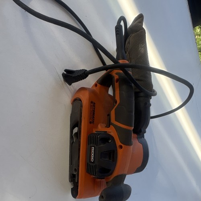 #ad RIDGID Electric Belt Sander Automatic Belt Tracking Corded Orange Tool Power Pro $40.50