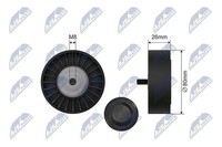 Original NTY Spannrolle Keilrippenriemen RNK-CT-063 FüR CitroëN Peugeot