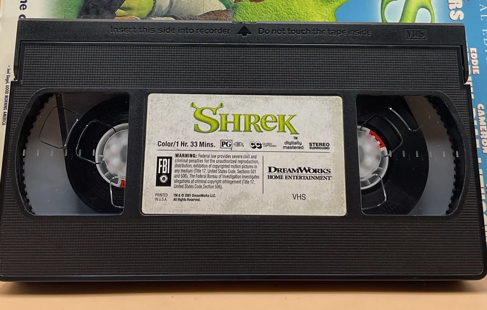 Shrek VHS 2001 Special Edition Big Box Acceptable Condition **Buy 2 Get 1 Free** - Image 3 of 3